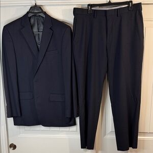 Haggar Men's Dark Navy Suit